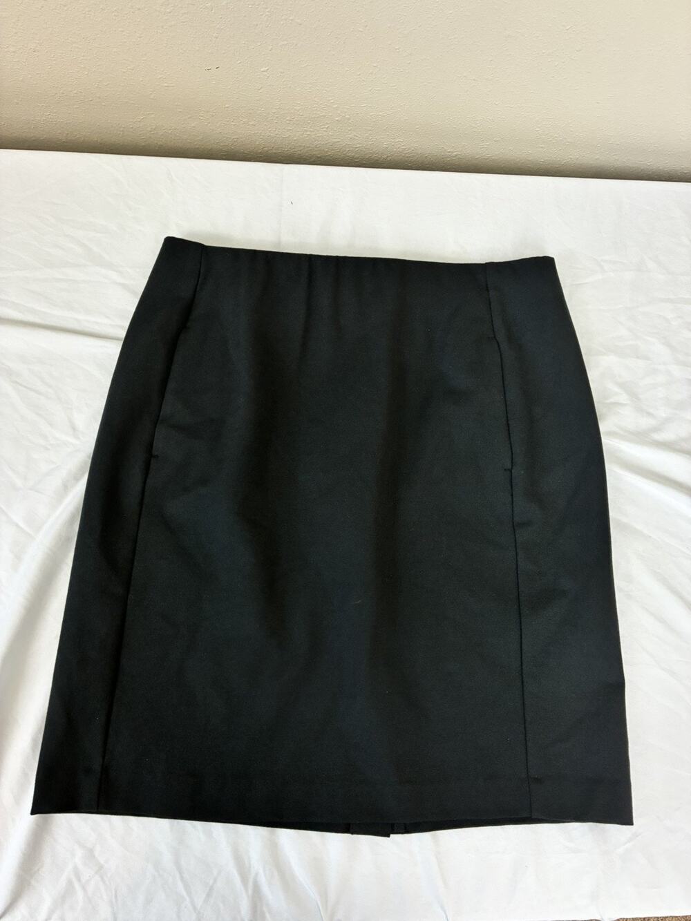 J. Jill Pencil Skirt Women Size M Black Excellent Ponte Knit Stretch Workwear